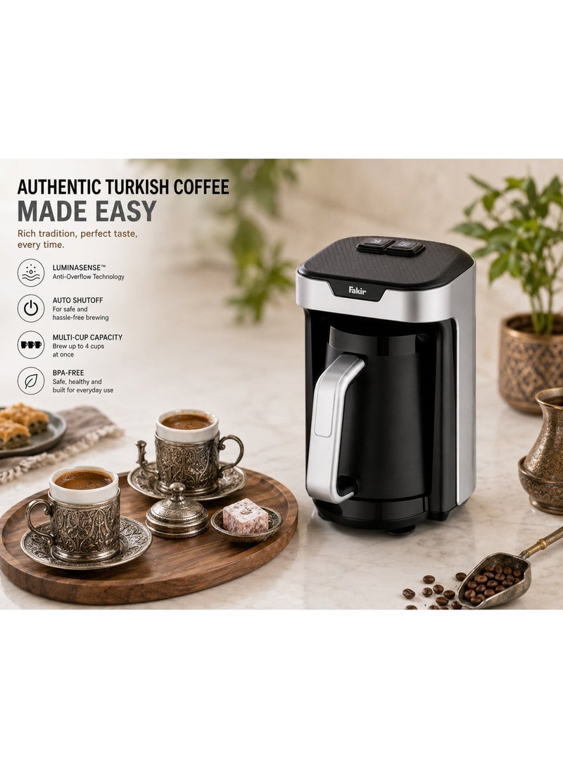 Fakir Turkish Coffee Maker 535W - Automatic Arabic Mocha Coffee & Milk Warmer with Pot, Multi-Cup Capacity, Auto Shutoff, Overheat Protection & Easy Cleaning for Home, Office & Gatherings - Image 3