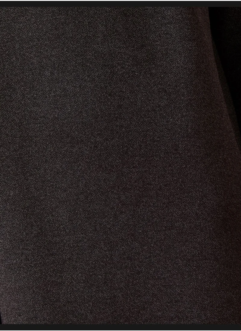 KOTON Shoulder Pad Long Sleeve Mini Dress