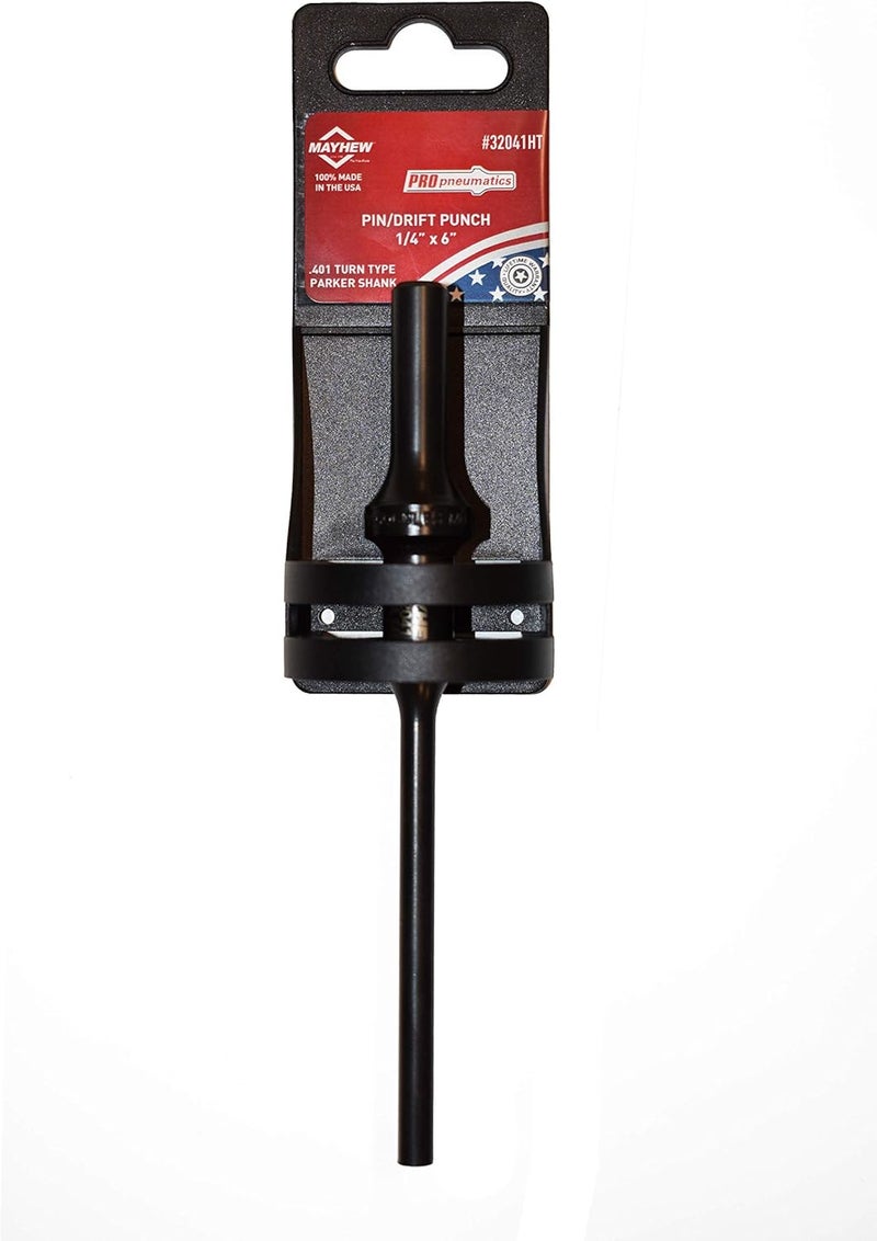Mayhew Tools 32041HT Pneumatic Drift Punch, 1/4" x 6", Hang Tag - Image 1