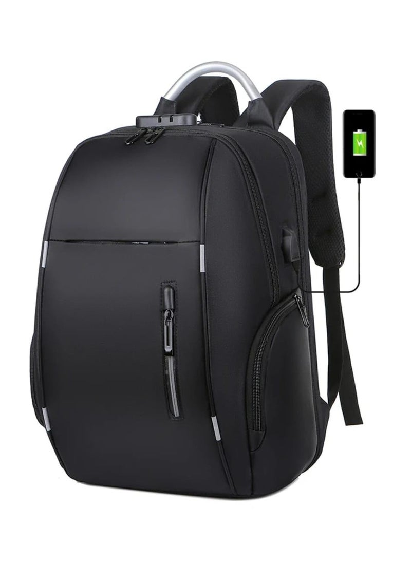 QSHOP Imported Premium Waterproof Laptop Backpack with USB Charging Port and Lock, 15.6 Inch Business Backpacks for Men Women College School Students  - Image 1