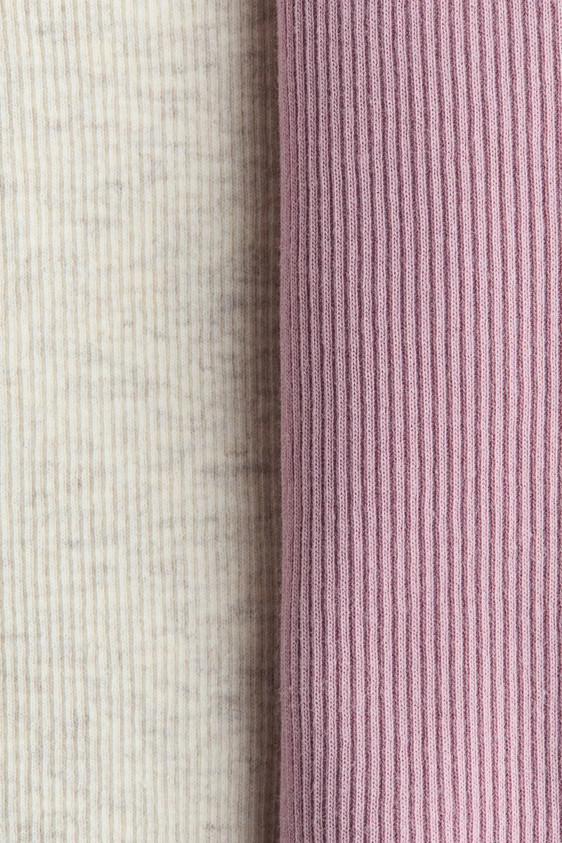 H&M 2-pack flounce-trimmed cotton tops