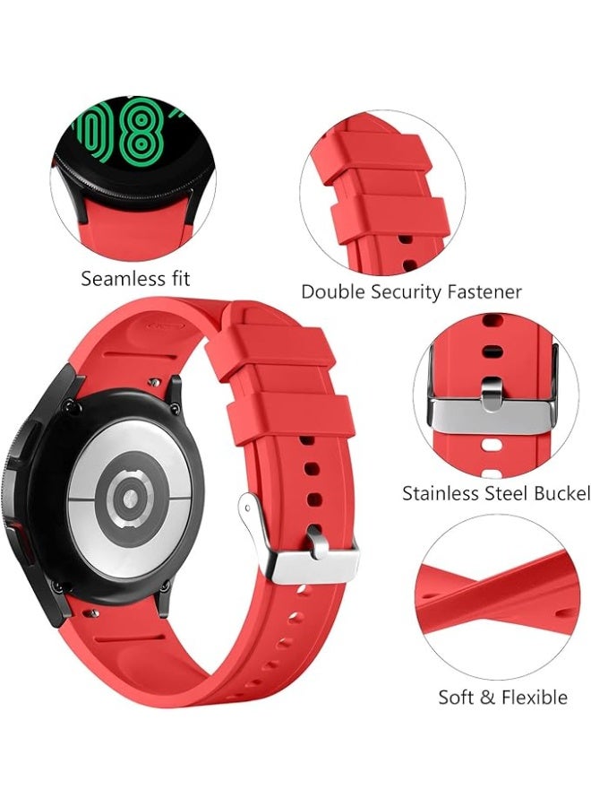 No Gap Bands Compatible with Samsung Galaxy Watch 7/6/5/4 (44mm 40mm), Galaxy Watch 5 Pro 45mm, Galaxy Watch 4 Classic (46mm 42mm), 20mm Quick Release Sport Replacement Strap for Men and Women – Durable Comfortable Smartwatch Band - Image 2