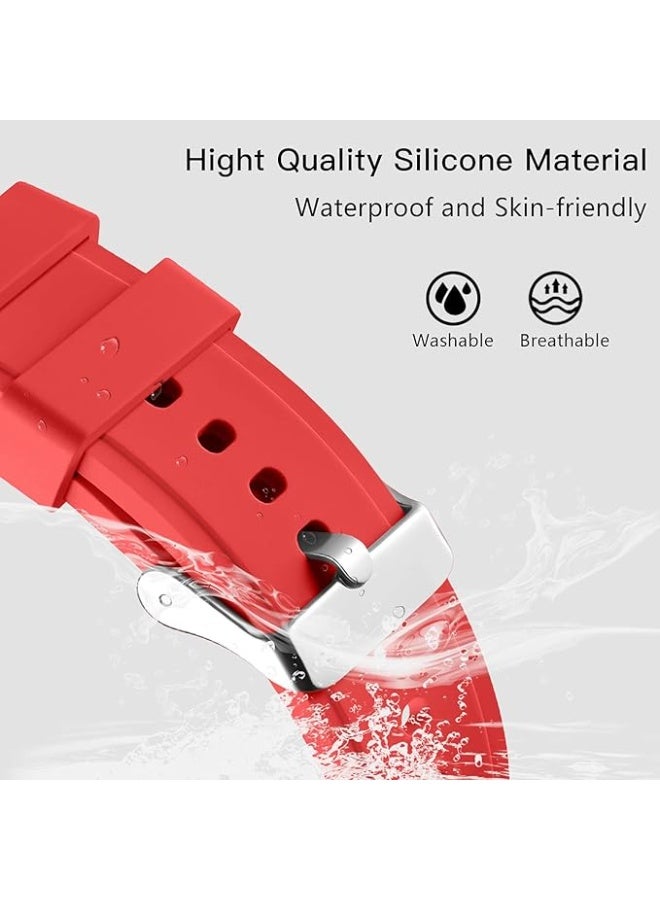 No Gap Bands Compatible with Samsung Galaxy Watch 7/6/5/4 (44mm 40mm), Galaxy Watch 5 Pro 45mm, Galaxy Watch 4 Classic (46mm 42mm), 20mm Quick Release Sport Replacement Strap for Men and Women – Durable Comfortable Smartwatch Band - Image 3