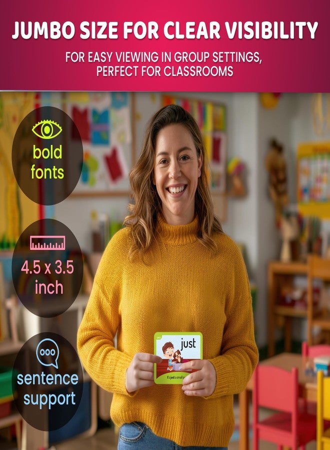 كوكا بطاقات تعليمية لكلمات QUOKKA البصرية (520 كلمة) مع صور وجمل - مبنية على قوائم كلمات Dolch البصرية لتحسين طلاقة القراءة - بطاقات تعليمية لمرحلة رياض الأطفال من مرحلة ما قبل الروضة وحتى الصف الثالث الابتدائي - مجموعة مفردات مُرمَّزة بالألوان - Image 3