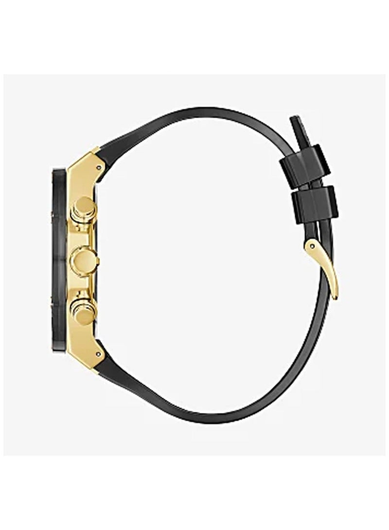 Guess Men's Black Chronograph Silicone Strap Watch - GW0425G1 - Image 3