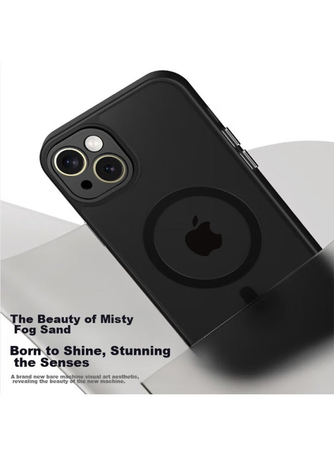 Keklle Iphone 14 Plus Case, Apple 14 Plus Protective Cover, Wireless Charging Compatible, Frosted Anti-drop Lens Protection, Soft Edge Case, Midnight Black - Image 3