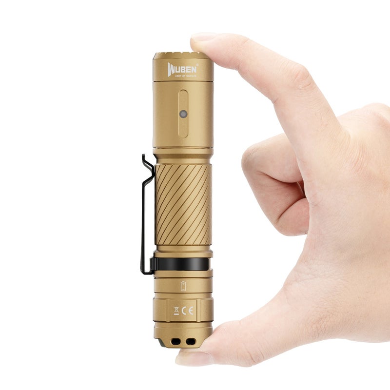 وبين مصباح يدوي Wuben C3 Flashlight 1200 High Lumens Rechargeable 6 Modes IP68 Waterproof LED Tactical Flashlight for Camping Hunting - Image 1