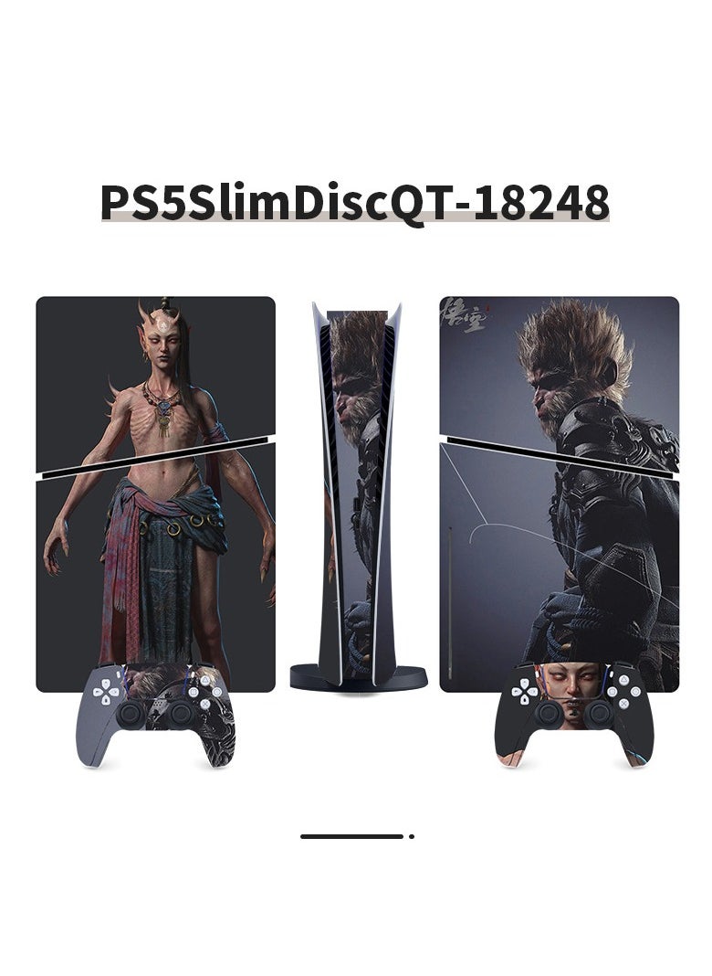 MQD Suitable For Sony PS5 Gaming Console Black Myth Wukong Full Set Of Stickers 
