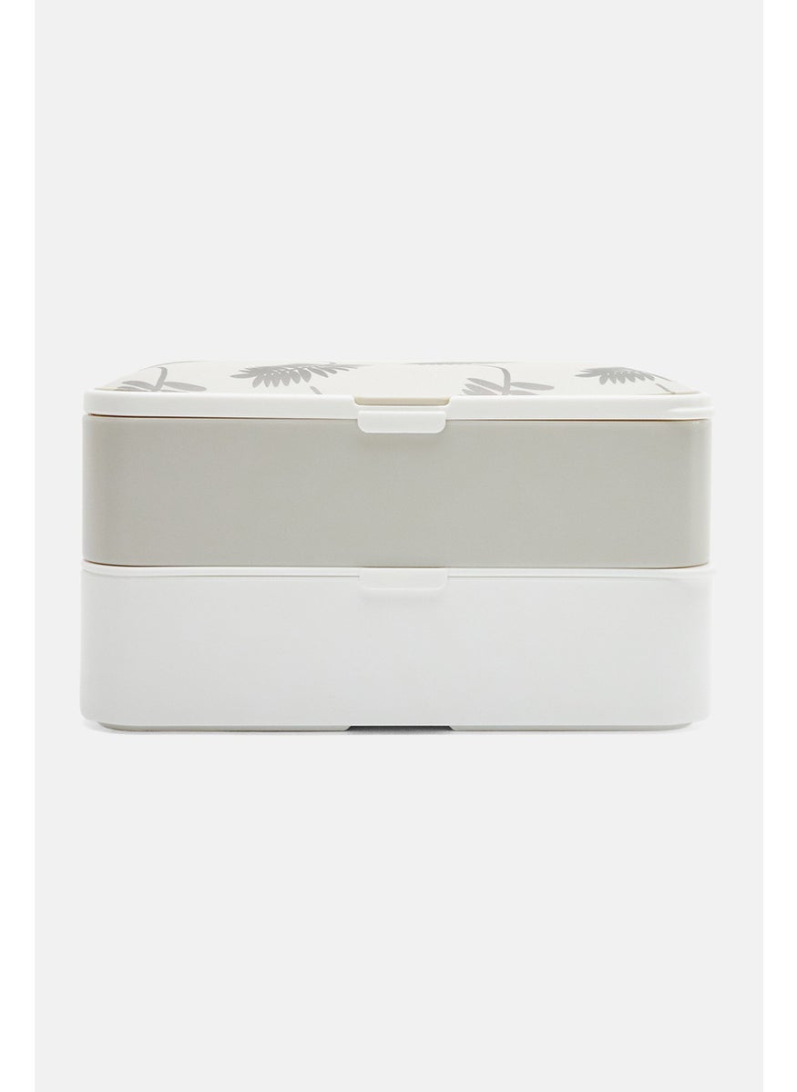 IRIS - Lunch Box Bento With Cutlery, Grey - Image 1