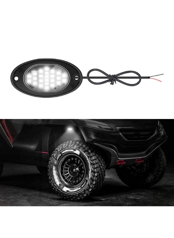 Loquat 12V Car LED Chassis Lights, Off-Road Jeep Wrangler Underbody Lighting Kit, Grille Atmosphere Lights (Set of 4) - Image 1