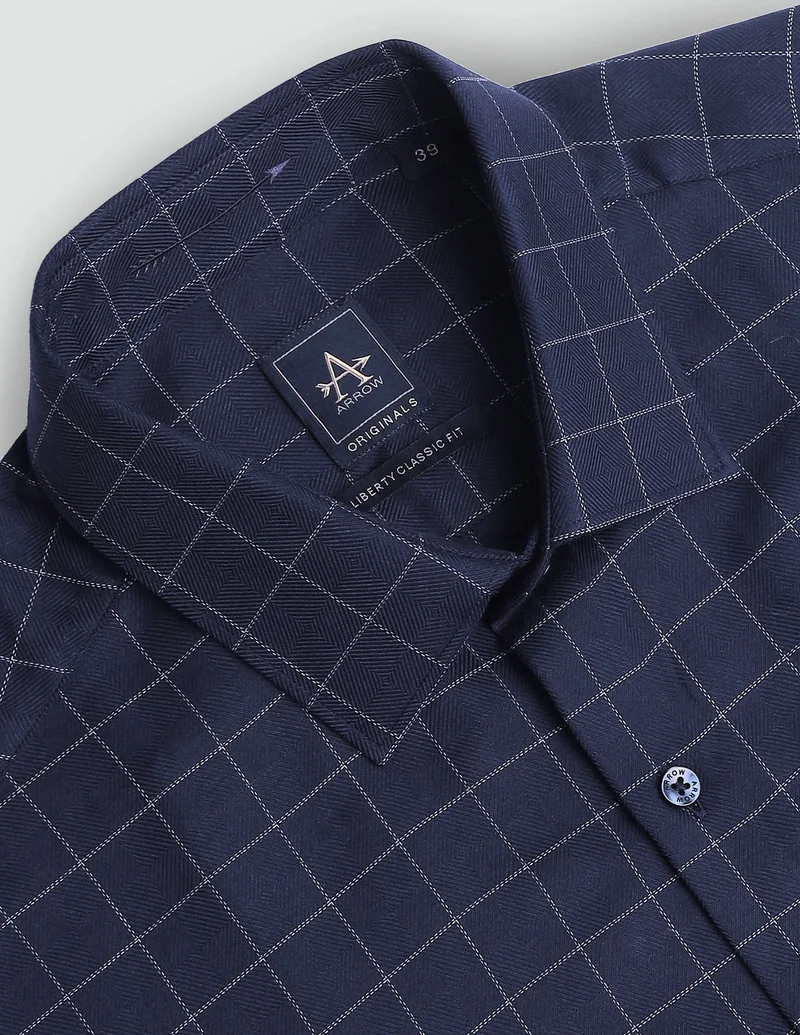 Arrow Navy ARAHSH0611 Dk. Brown Mens Shirt for Men | Best Price UAE