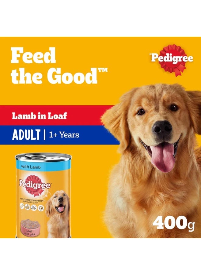Pedigree Lamb in Loaf Wet Dog Food - 400G PACK OF 2 - Image 2