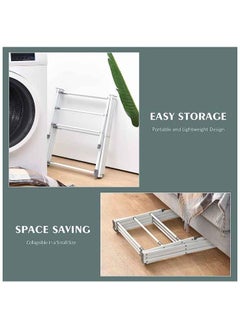 AIWANTO Foldable Drying Rack 3-Tier Portable Adjustable Clothes Rack Clothing Sturdy Durable Dryer Laundry Stand for Indoor Outdoor Balcony  - Image 2