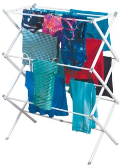 AIWANTO Foldable Drying Rack 3-Tier Portable Adjustable Clothes Rack Clothing Sturdy Durable Dryer Laundry Stand for Indoor Outdoor Balcony  - Image 1