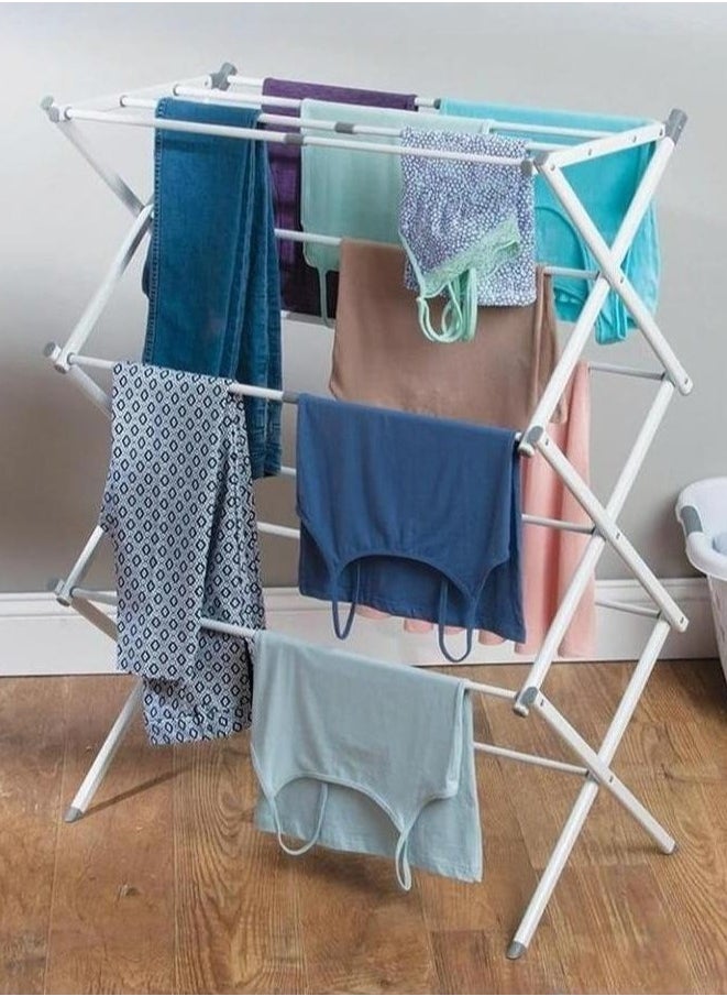 3-Tier Clothes Drying Rack Portable Foldable Adjustable Clothes Rack Air Drying Clothing Sturdy Durable Clothes Dryer, Laundry Drying Stand for Indoor, Outdoor, Balcony - pzsku/ZB36F4D285B770417E075Z/45/_/1731501280/8e649d82-c421-440d-8652-4e792c020b8f