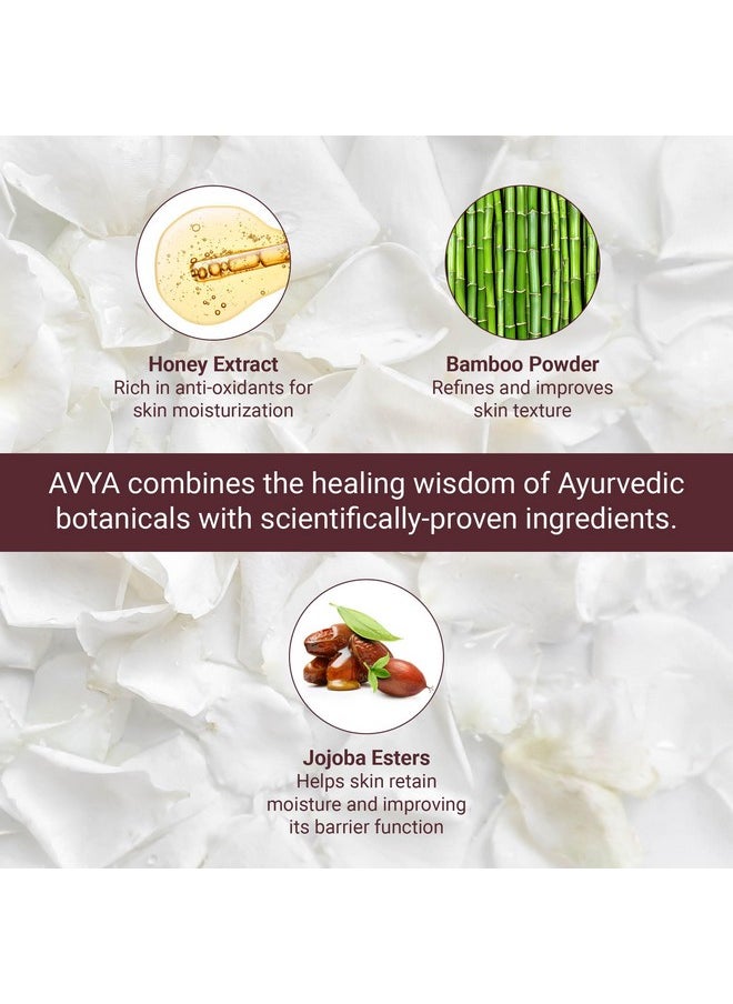 AVYA Skincare - Avya Honey + Amber Exfoliating Scrub (Travel Size 1 Fl Oz) Deep Cleansing With Honey'S Antioxidant Power And Bamboo For Refined Texture And Intense Moisturization - Image 1