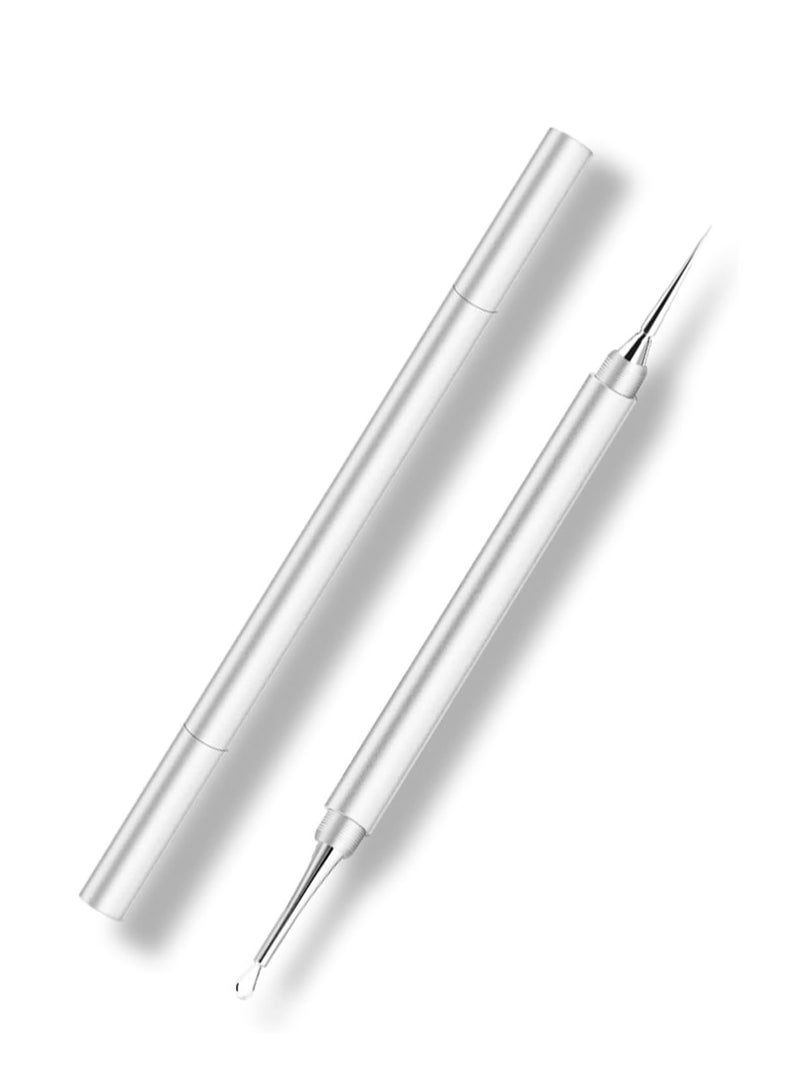 KASTWAVE Blackhead Remover Comedone Extractor, 2-in-1 Professional Stainless Steel Acne Removal Needle, Zit Removing for Nose Face Tools, Double Ended Needle with Cap Removal - Image 1