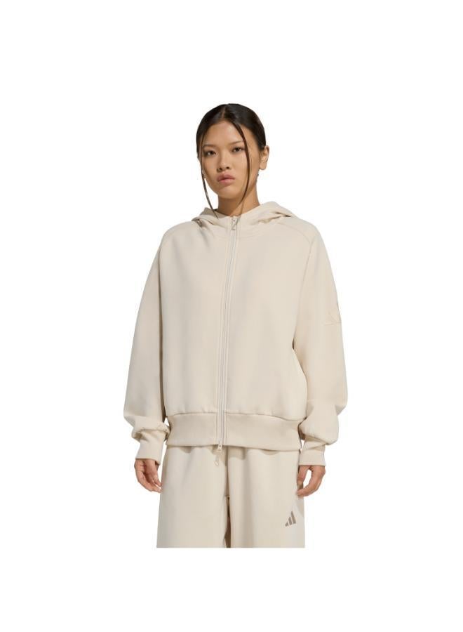 Adidas SOFT LUX FULL-ZIP HOODIE - Image 1