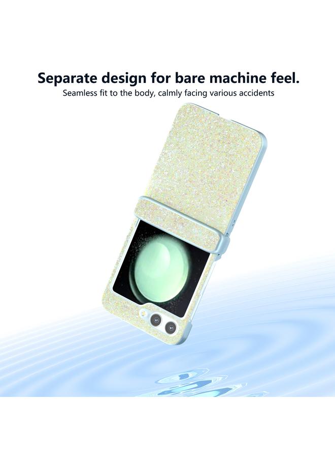 S-TOP Case For Samsung Galaxy Z Flip6 Glitter Powder Diamond Paint Shockproof Phone Case - Image 4