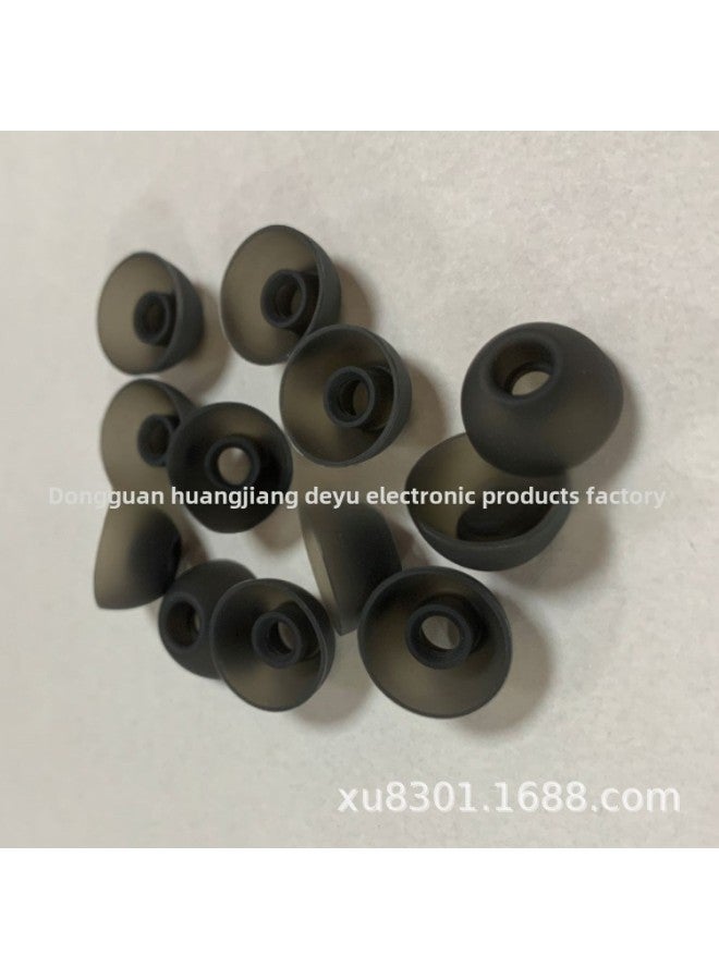 Direct Supply TWS True Wireless Bluetooth Headset Silicone Earplug Accessories Short Core Earplug Set Wholesale-Color:DY250 Black Trumpet  - Image 2