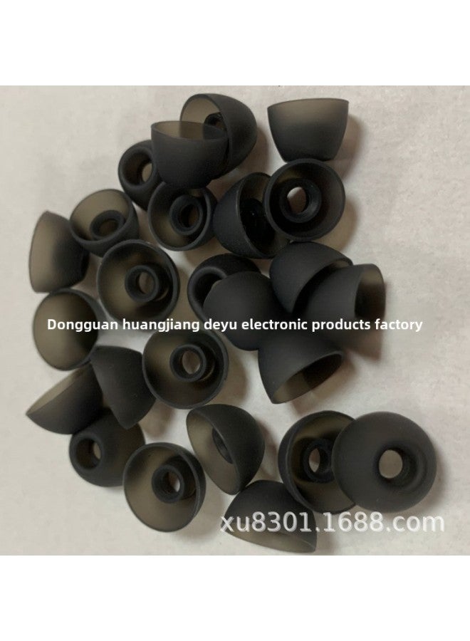 Direct Supply TWS True Wireless Bluetooth Headset Silicone Earplug Accessories Short Core Earplug Set Wholesale-Color:DY250 Black Trumpet  - Image 1