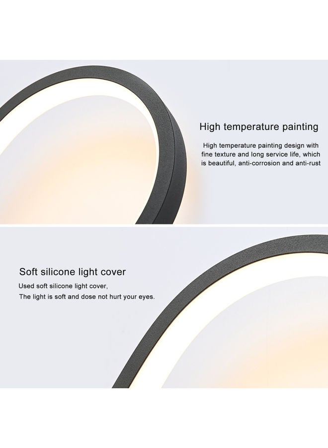 Loquat Elliptical LED Wall Lamp Black - Image 3