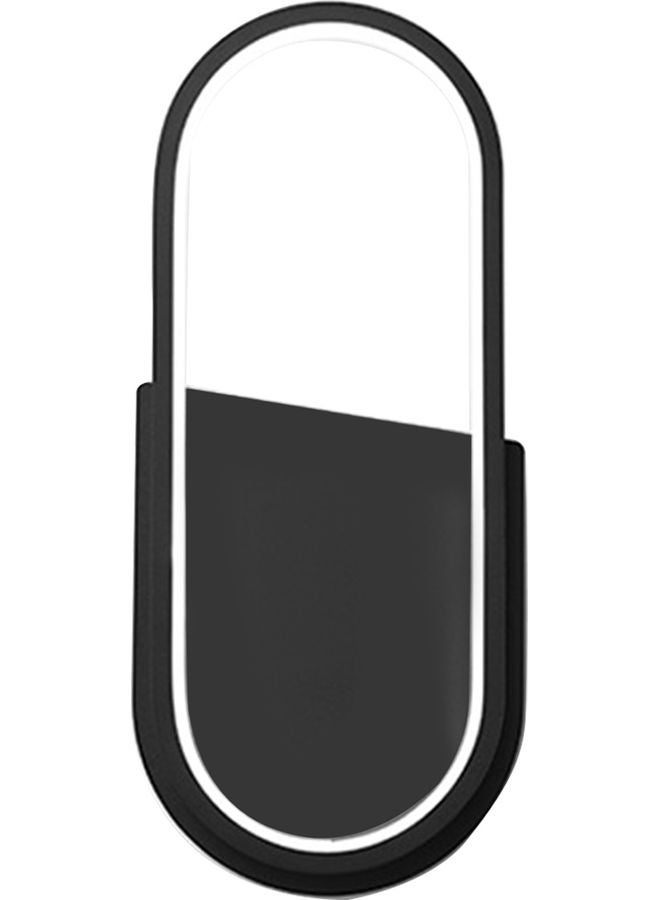 Loquat Elliptical LED Wall Lamp Black - Image 1