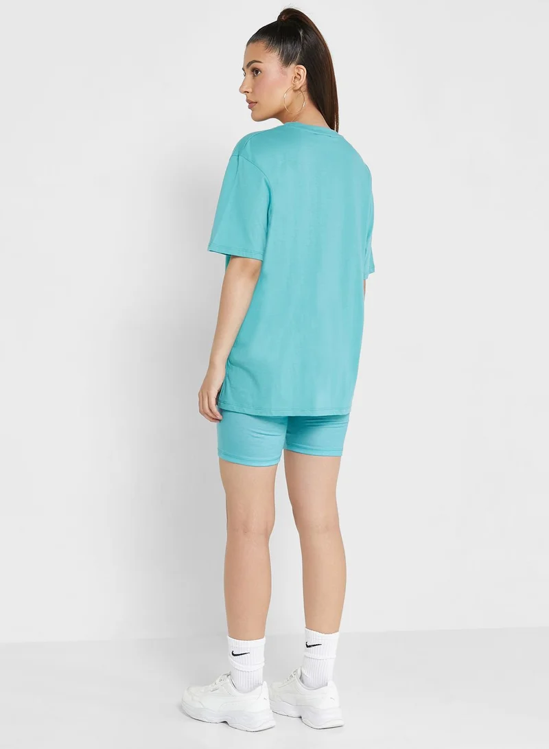 Ginger Short Sleeve Graphic Tee & Shorts Set