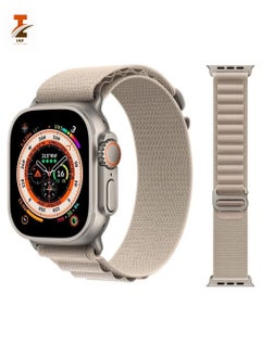 Alpine Loop Band 49mm 45mm 44mm for Apple Watch Series Ultra/8/SE/7/6/5/4/3/2/1 Nylon Woven Textile Loop Sport Strap Wristband Stone