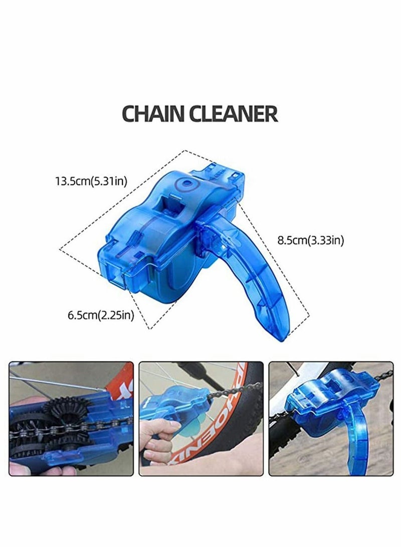 Y&D Bike Cleaning Tool Set, 8 Pieces Mountain Road City BMX Bicycle Kit incl Chain Scrubber, Clean Brush for Chain/Tire/Sprocket Cycling Corner Stain Dirt - Image 3