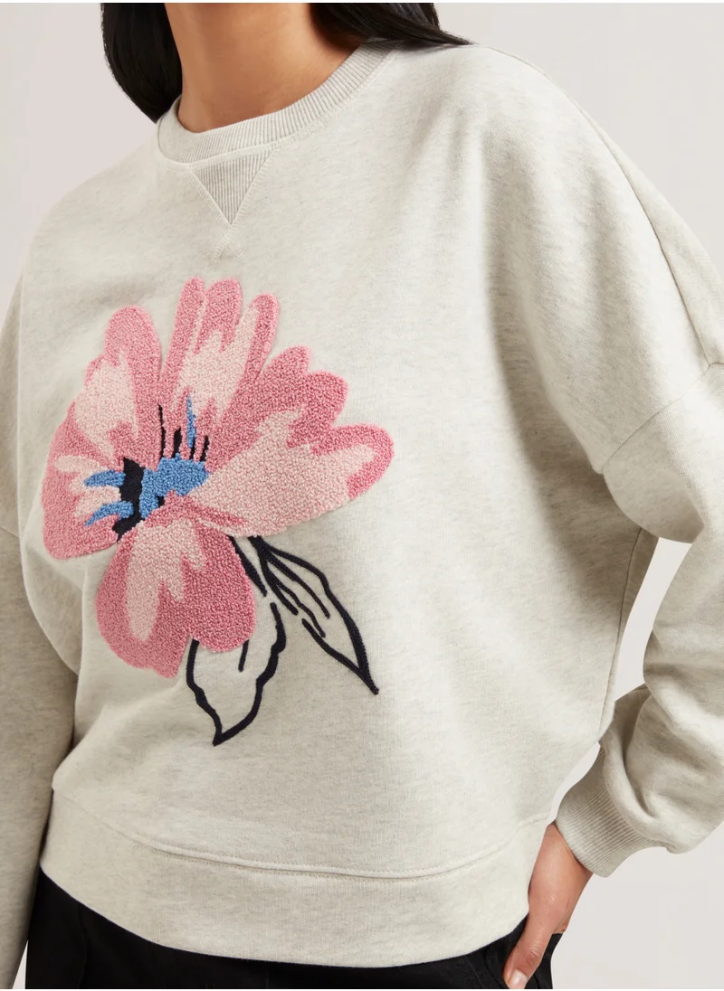 Ted Baker Floral Crew Neck Sweatshirt