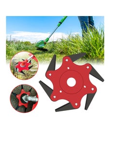 KASTWAVE 6 Teeth Steel Trimmer Head, Universal Eater Blades 6 Steel Razors, Blade Adapter Kit for String Trimmers, Garden Lawn Mower Brush Cutter with Adapter  - Image 5