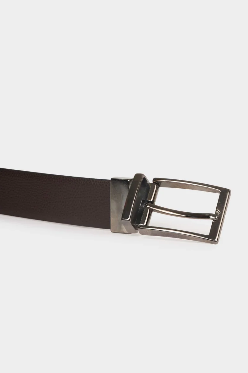 Defacto  Man Double Sided Clasp Faux Leather Classic Belt for Men | Best Price UAE