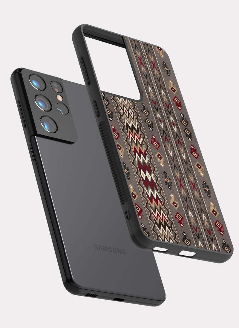 بكسلات كفر سامسونج جالكسي اس 21 الترا نمط شمالي رمادي - Image 2