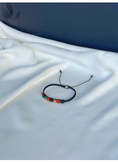 Kehribar Point Agate Stone Macrame Bracelet  - Image 3