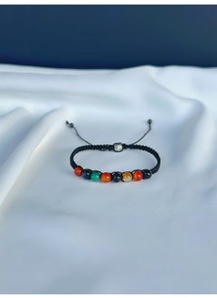 Kehribar Point Agate Stone Macrame Bracelet  - Image 4