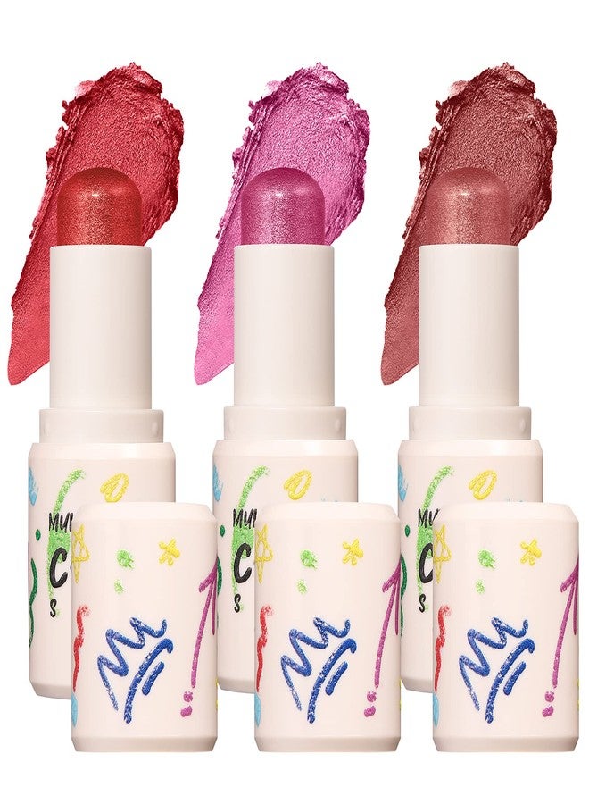 Vtrem 3PCS Cream Contour Stick, Blush Stick for Cheeks & Lips, Highlighter Stick Moisturizer Face Brightens & Shades Pencil Long Lasting Smooth Facial Contour Shaping Makeup Sticks for All Skin - Image 1