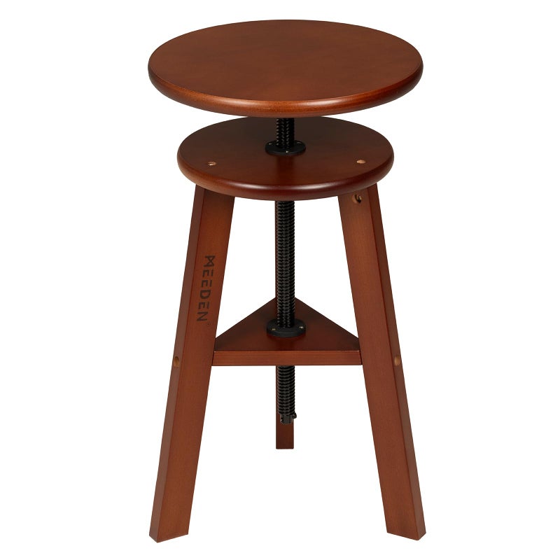 MEEDEN MEEDEN Wooden Drafting Stool with Adjustable Height Artist StoolOffice Studio Stool Up to 220 LbsGerman Beech Wood Perfect for Artists StudioHome UseKitchenBars