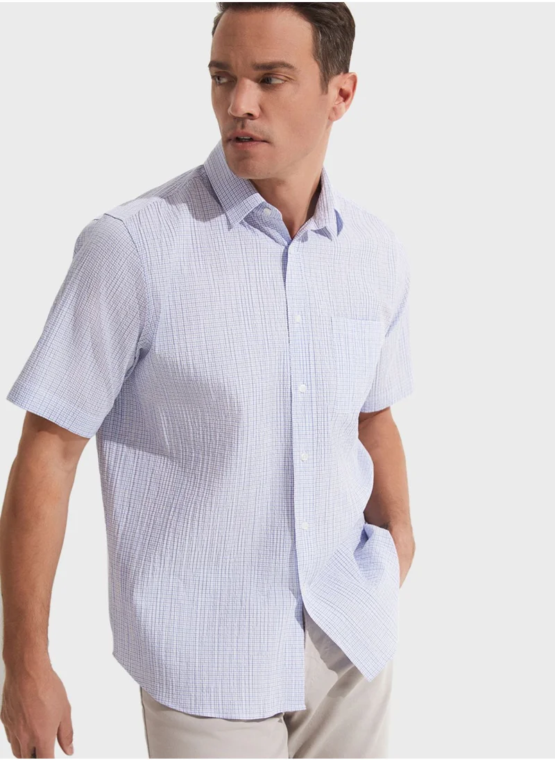 JUNE Checked Regualr Fit Shirt