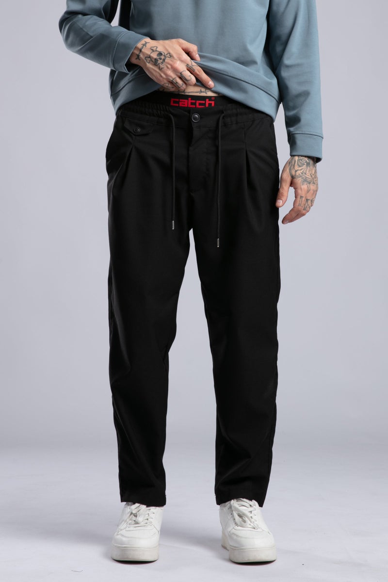 كاتش بنطلون بتفاصيل ثنيات - Image 2