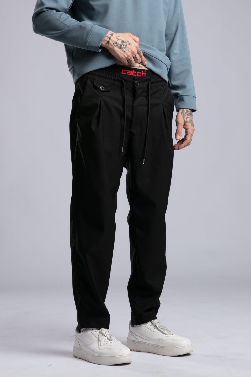 كاتش بنطلون بتفاصيل ثنيات - Image 4