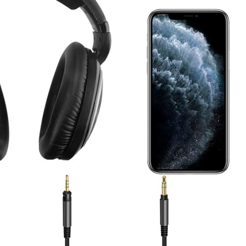 Linkidea Audio Cable for Sennheiser HD 620S/599/ 598SR/579/569/ 560S/ 559/558/550/505/400 PRO Headphones, 2.5mm to 3.5mm Replacement Aux Cord (9.8ft / 3m) - Image 4