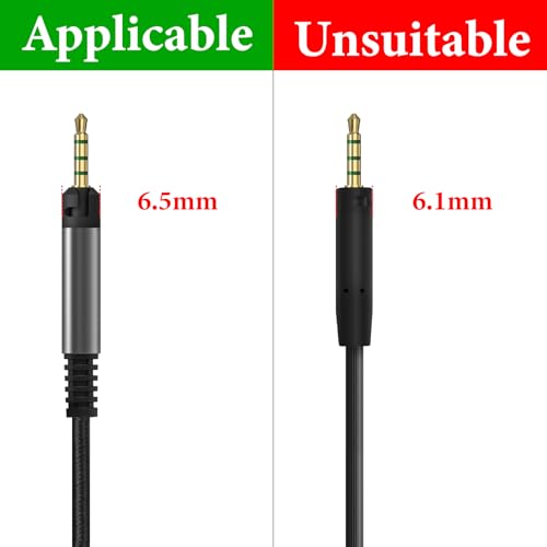Linkidea Audio Cable for Sennheiser HD 620S/599/ 598SR/579/569/ 560S/ 559/558/550/505/400 PRO Headphones, 2.5mm to 3.5mm Replacement Aux Cord (9.8ft / 3m) - Image 5