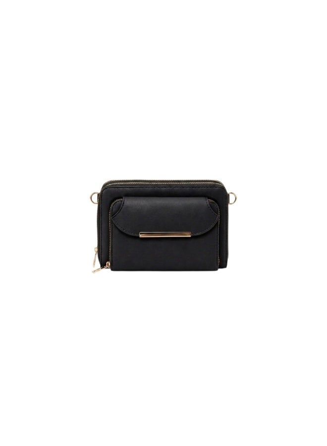 Kanaz Cross Book2 Women’s Crossbody Bag – Stylish Leather Shoulder Bag with Multiple Zippers for Daily Use - Image 4