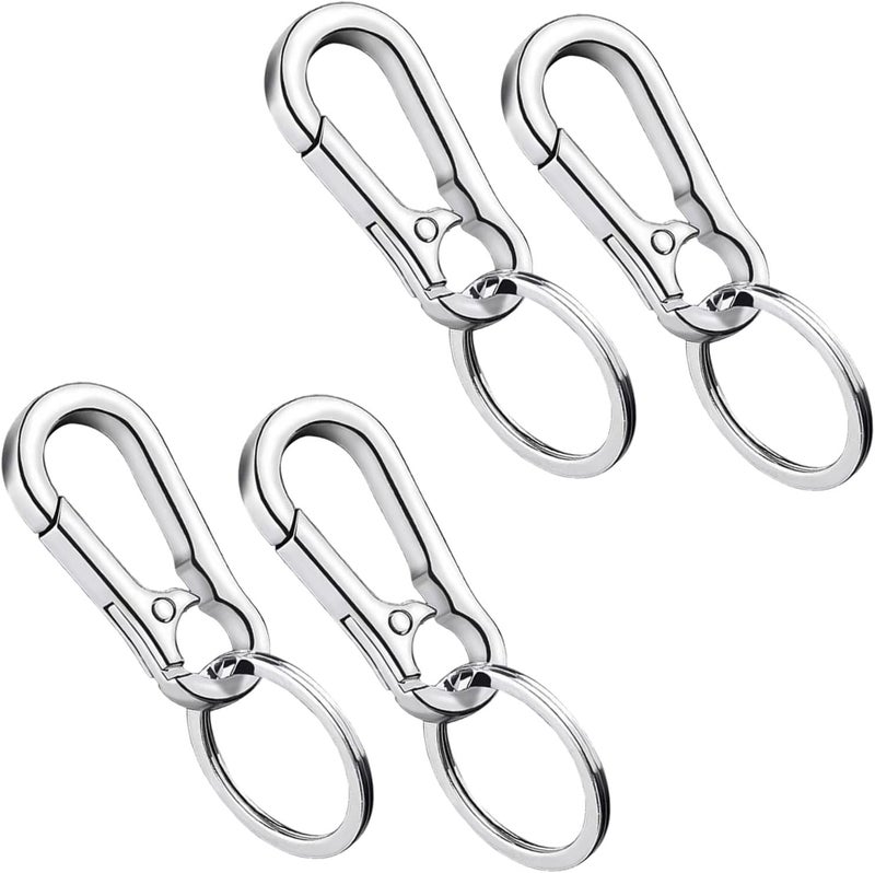 4sets Stylish Car Key Holders Portable Waist Hanging Key Chains for Men and Women Resistant Design for Everyday Use - Image 1