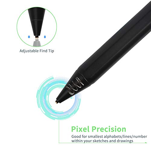 Bbata Stylus Pen for Chromebook, Active Capacitive Digital Pencil Compatible with Chromebook Stylus,Good for Sketching and Note-Taking Pens,Black - Image 3