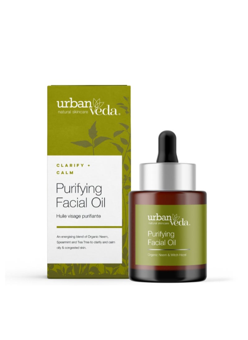 urban Veda Purifying Neem & Tea Tree Facial Oil 30ml  - Image 1