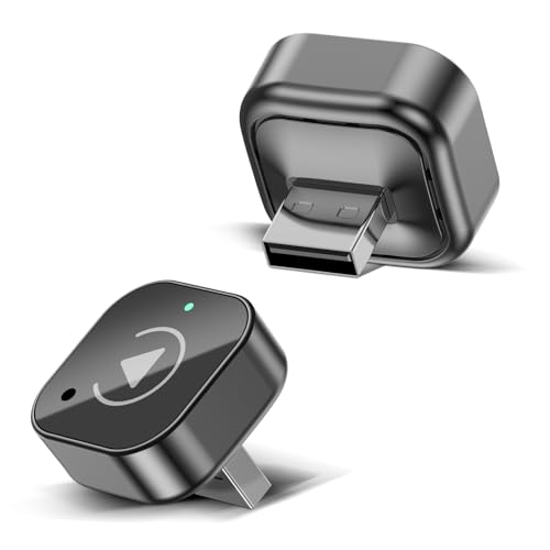 Hyphoon Wireless CarPlay & Android Auto Adapter, USB-A Plug-in Dongle, Converts Factory Wired CarPlay/Android Auto to Wireless (Gloss Black,USB-A) - Image 1