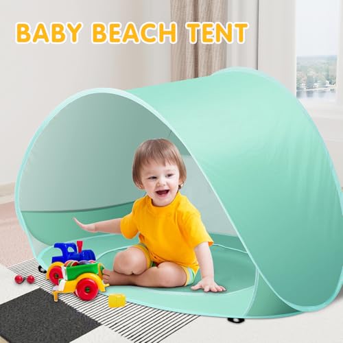 Kapeazo Baby Beach Tent Pop Up Beach Tents Baby Tent for Beach, Portable Shade Pool UV Protection Sun Shelter for Infant - Image 5