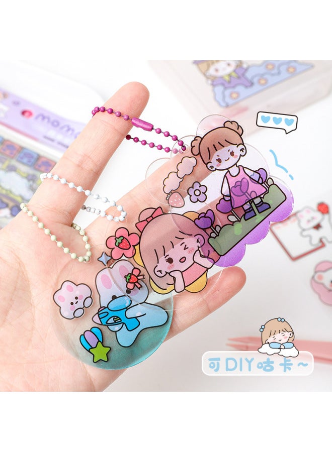 HELPS Hand Account Stickers 20 Cut-free Cute Girl's Heart Material Stickers Children's Goo Card Diy Cup Cartoon Stickers - Image 4
